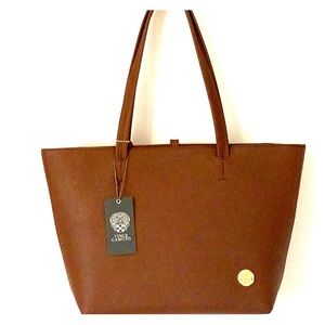 Vince Camuto Leila Cognac tote NWT